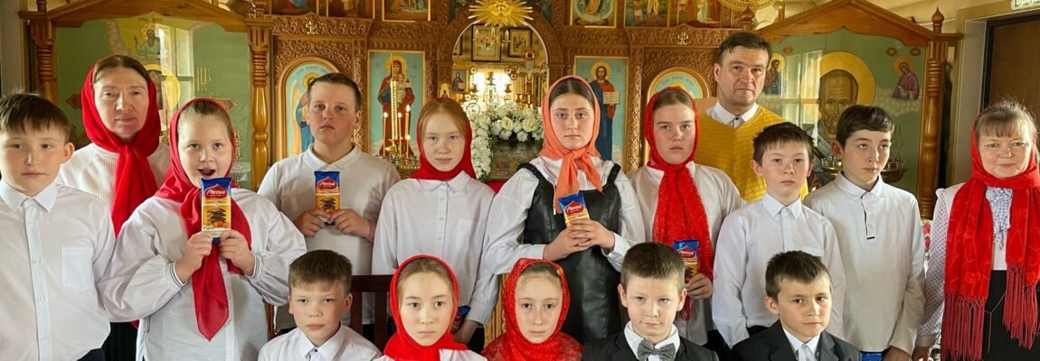 Пасхальное выступление воскресной школы